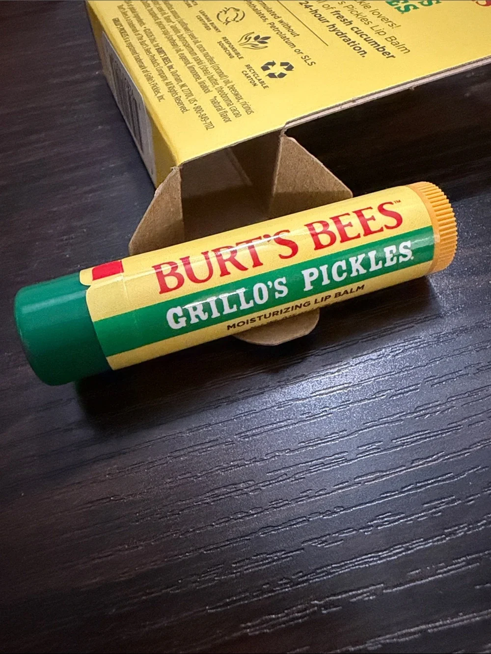 Limited Edition‎ Burt's Bees Grillo's Pickles Lip Balm